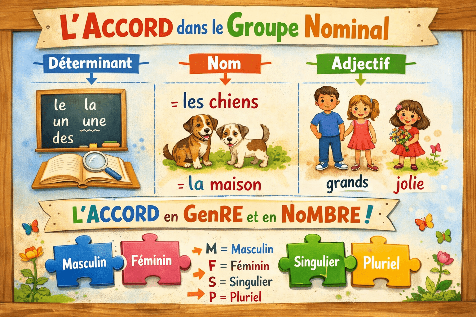 L'accord dans le groupe nominal